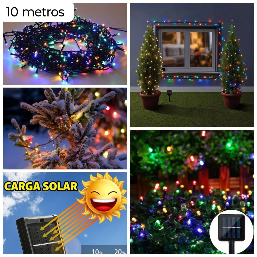 Luces con Panel Solar